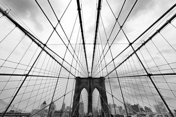 Brooklyn Bridge NY Black and White Photography