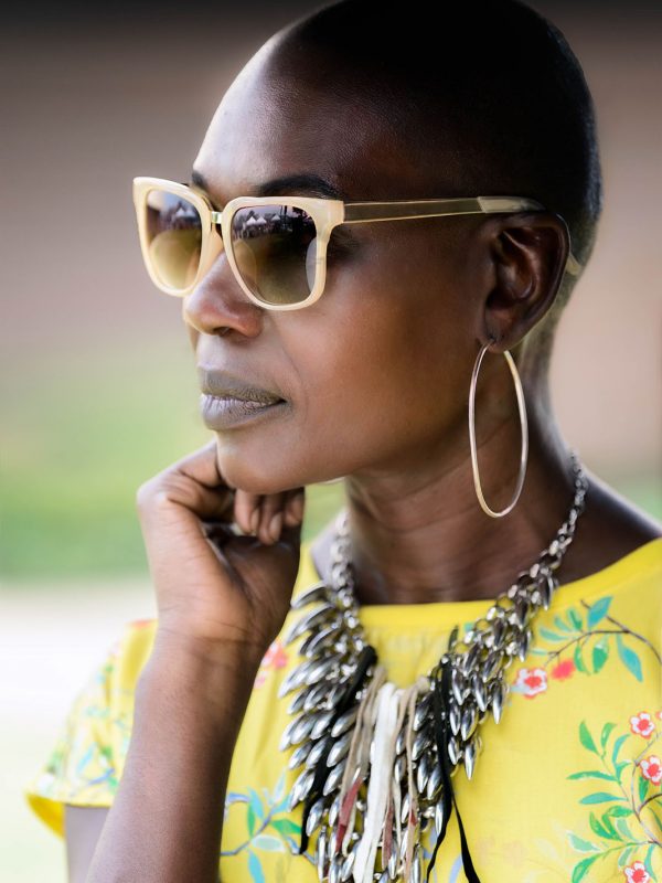 African-American Woman Outdoors Portrait Photography