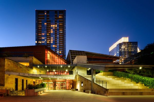 Austin City Hall At Night Texas Photography