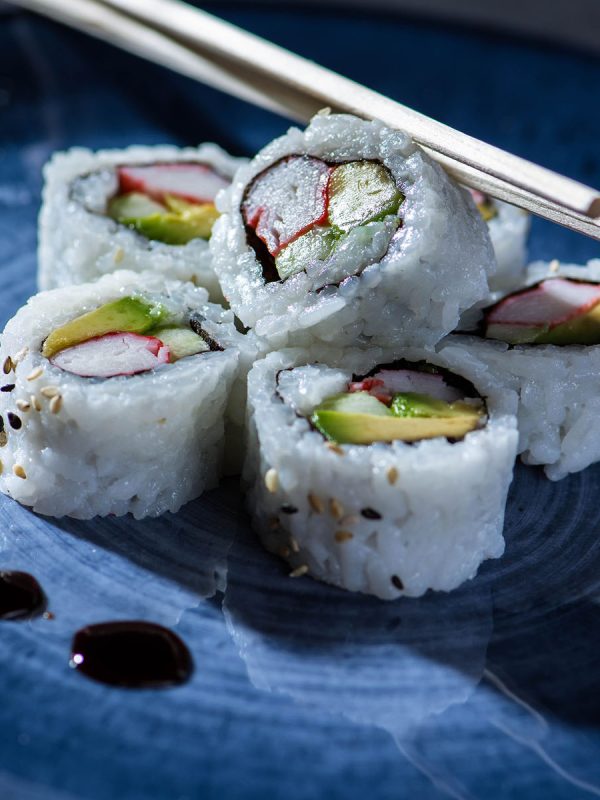 California Sushi Roll Food Photography