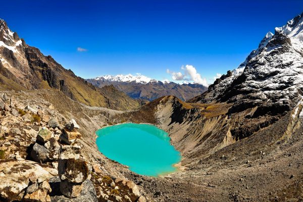 Blue Glacier Lagoon Salkantay Trek Machu Picchu Peru