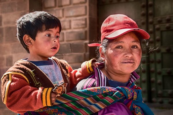 Mother Child Cusco Peru Travel Photography