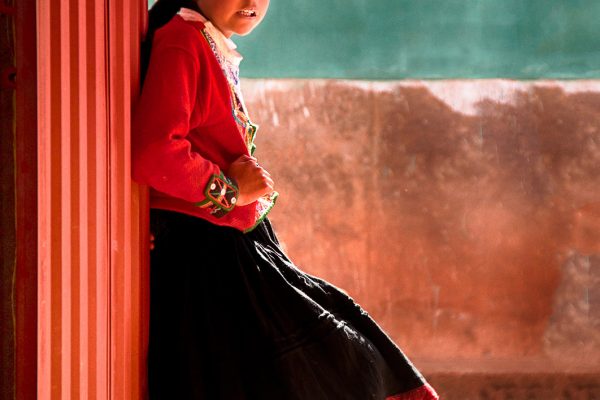 Girl Andes Mountains Peru Travel Photography